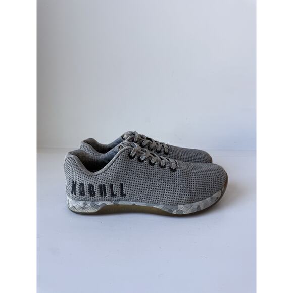 NOBULL Outwork Trainer Gray Gum Shoes Superfabric Unisex Women's Sz 8 Camo Soles - Picture 1 of 9
